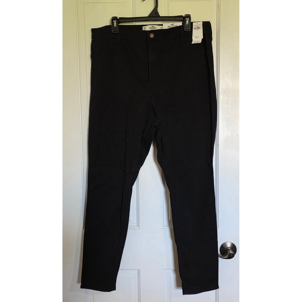 Hollister Curvy Ultra High Rise Jean Legging Black W35 L28 Size 21R NWT $54.95
